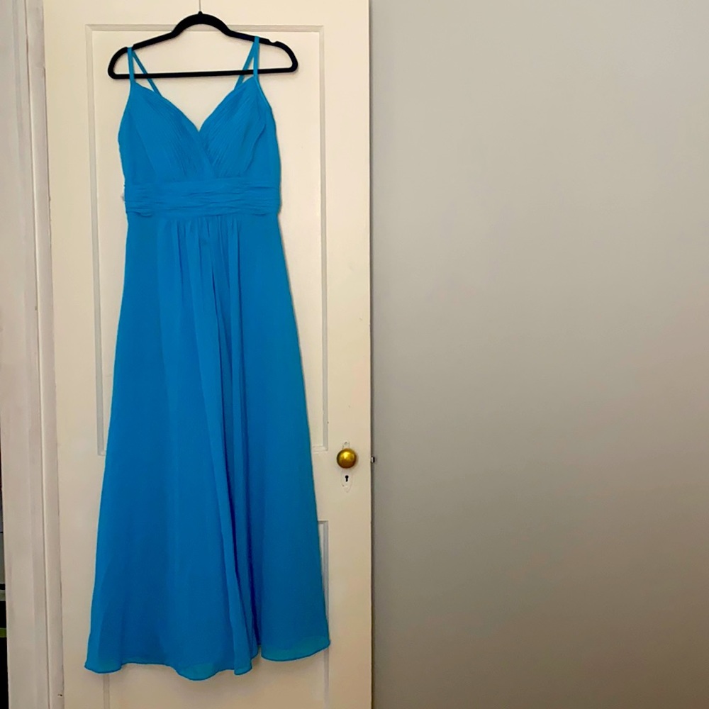 Blue, long formal dress